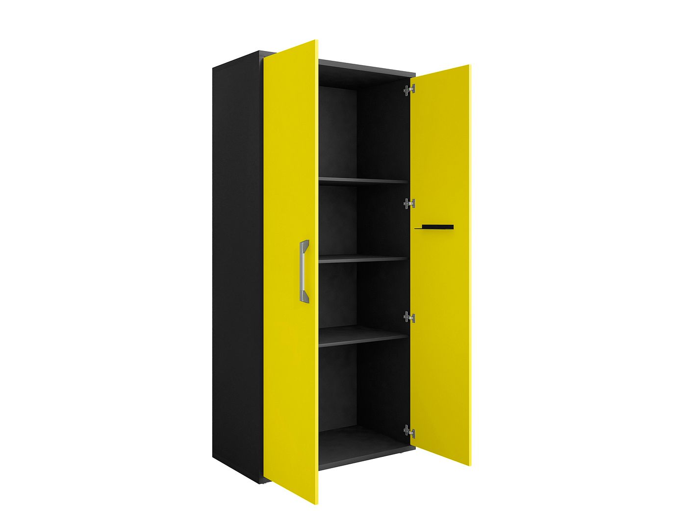 Lunde Tall Garage Cabinet - Yellow Gloss