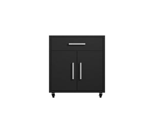 Lunde Mobile Garage Storage Cabinet - Black Matte