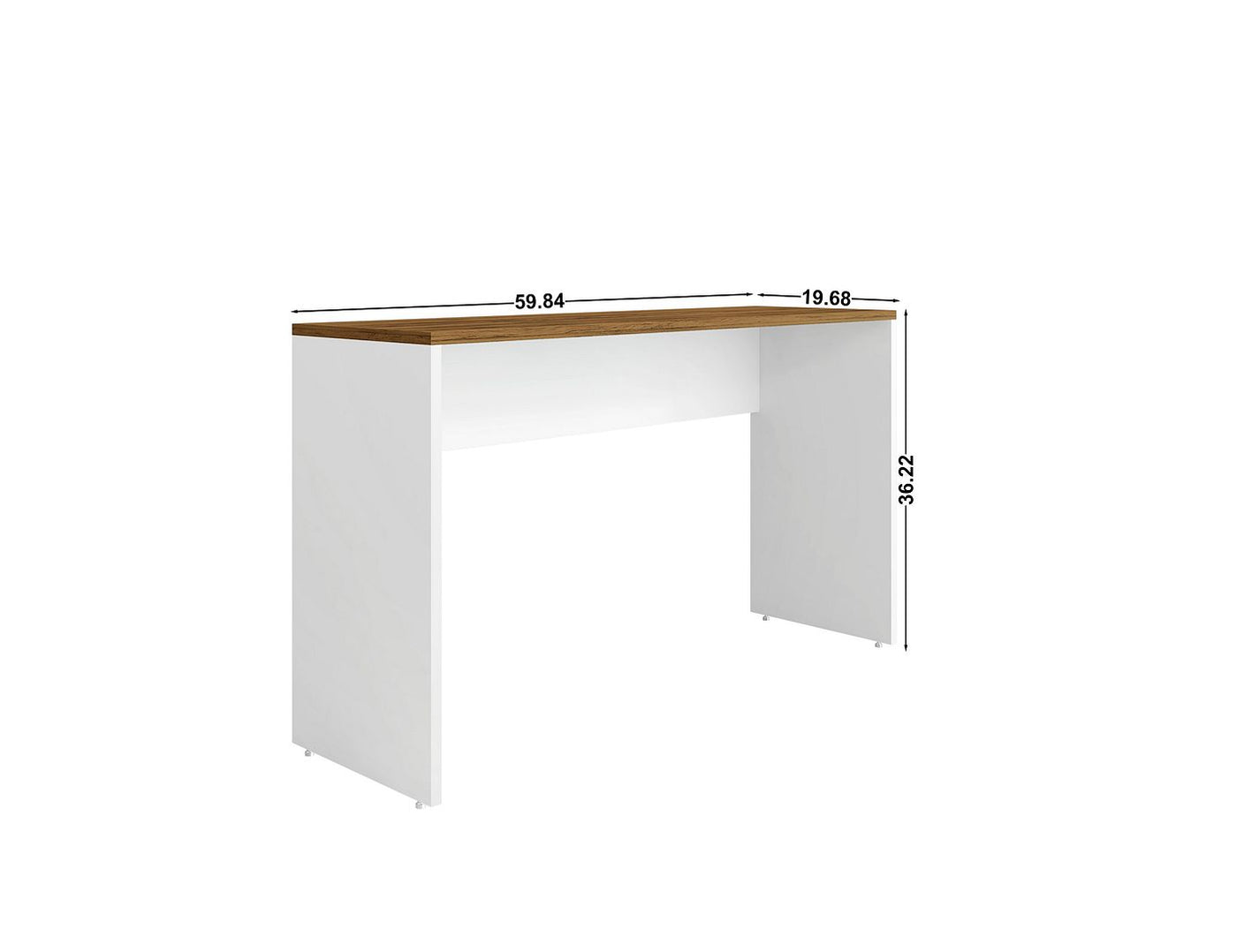 Lunde Garage Desk - White Gloss