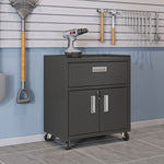 Maximus 31.5" Mobile Garage Cabinet with Drawer/Shelves - Charcoal Grey