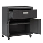 Maximus 31.5" Mobile Garage Cabinet with Drawer/Shelves - Charcoal Grey