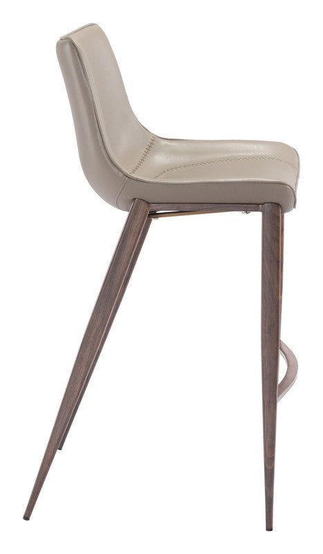 Teglberg Bar Height Stool - Greyish Brown/Walnut - Set of 2