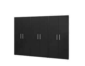 Lunde Storage Cabinet - Matte Black - Set of 3