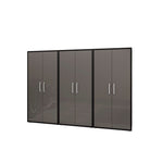 Lunde Storage Cabinet - Matte Black/Grey - Set of 3