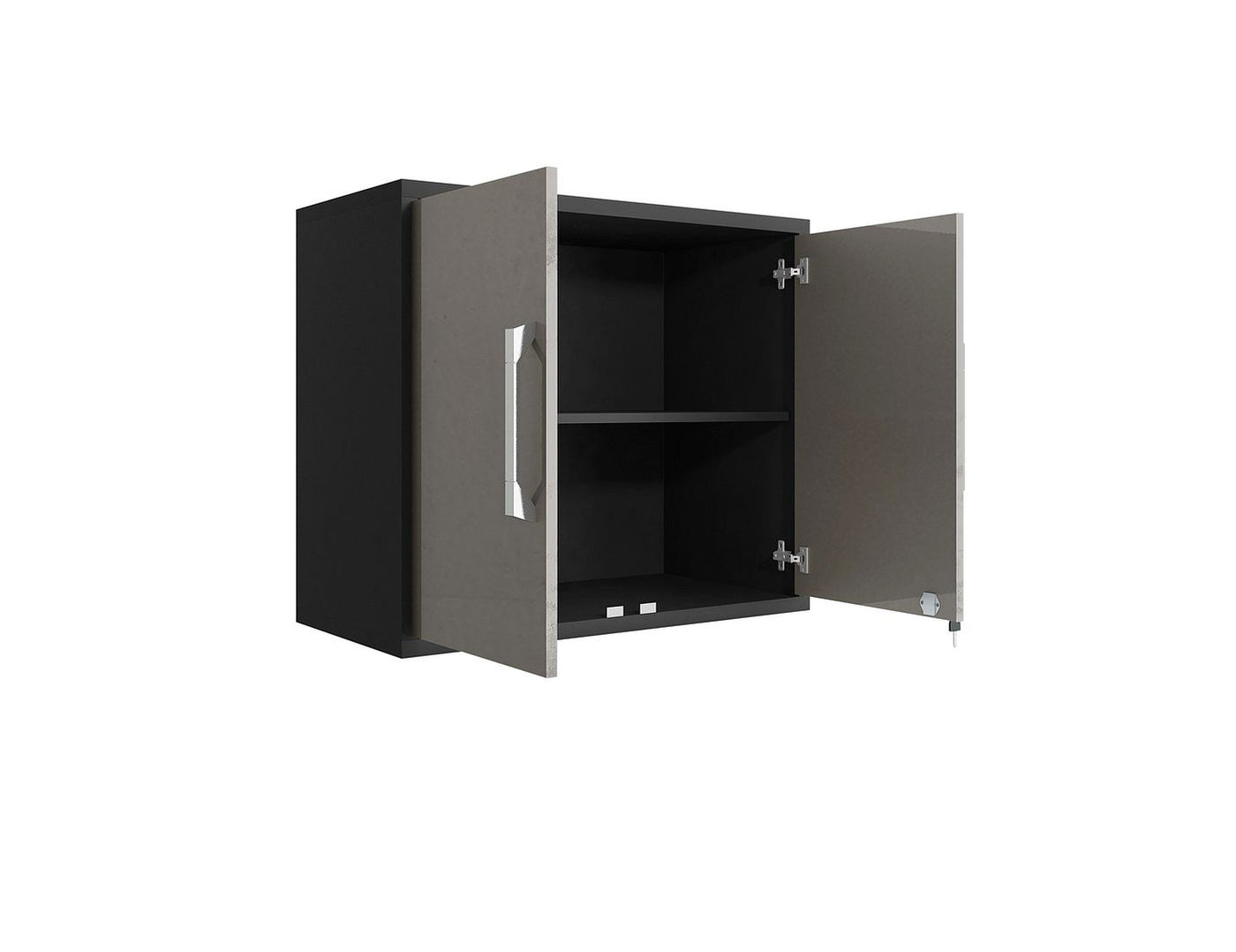 Lunde Floating Garage Cabinet - Matte Black/Grey - Set of 3