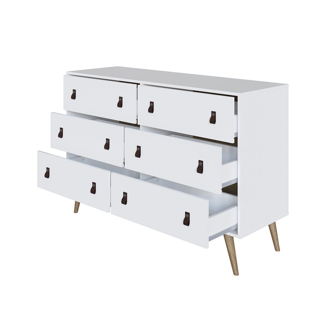 Torsted Double Dresser - White