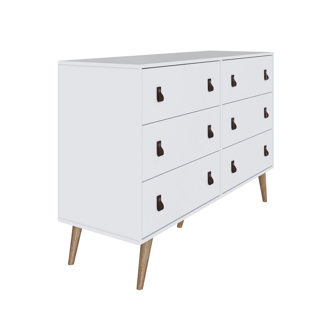 Torsted Double Dresser - White