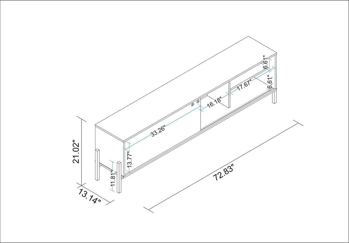 Amaraviti 73" TV Stand - Black