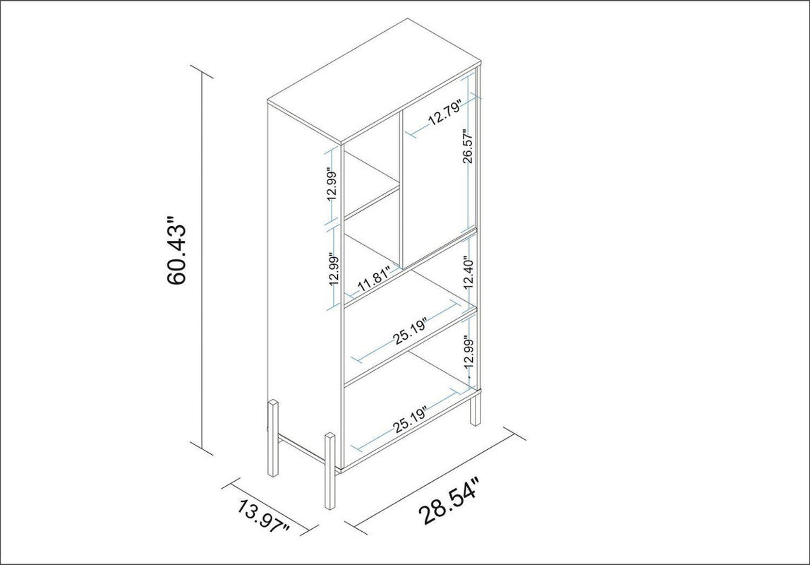 Amaraviti Bookcase - White