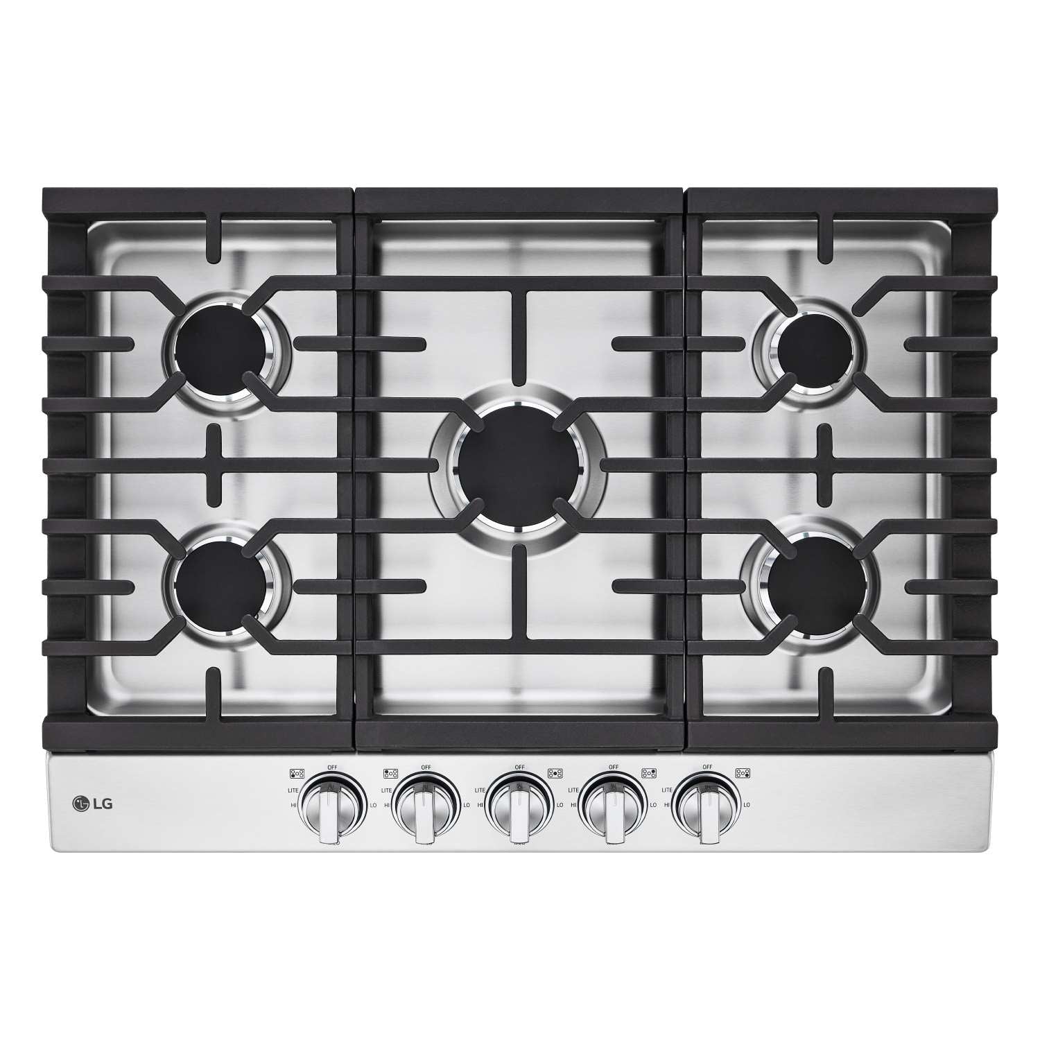 LG Stainless Steel 30” Gas Cooktop with 20K BTU
and EasyClean® Cooktop - CBGJ3023S