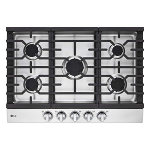 LG Stainless Steel 30” Gas Cooktop with 20K BTU 
and EasyClean® Cooktop - CBGJ3023S