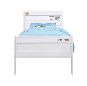 Konto Industrial Full Bed - White