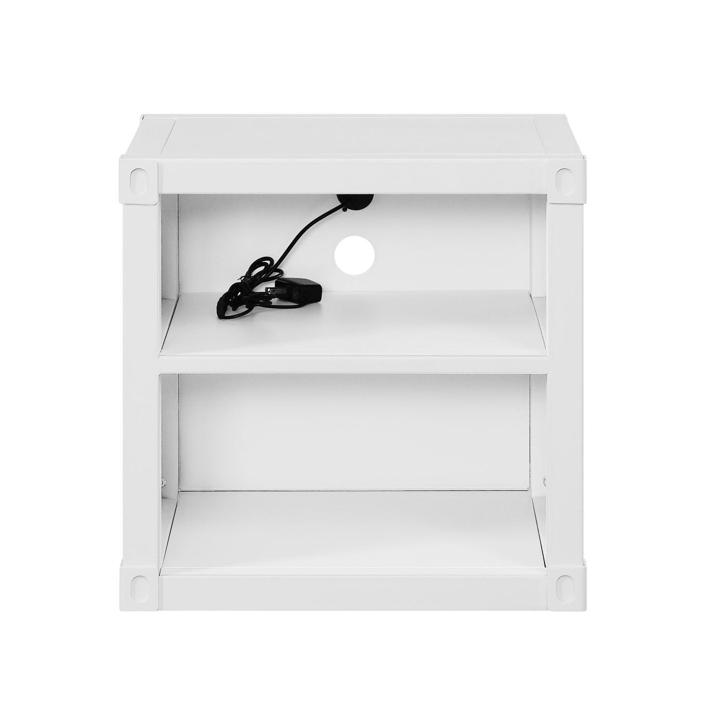 Konto Industrial Nightstand - White