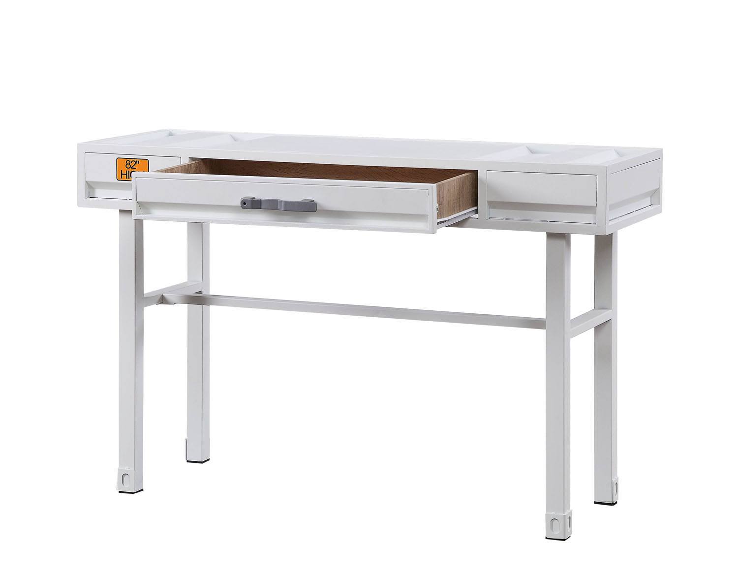 Konto Industrial Office/Vanity Desk - White