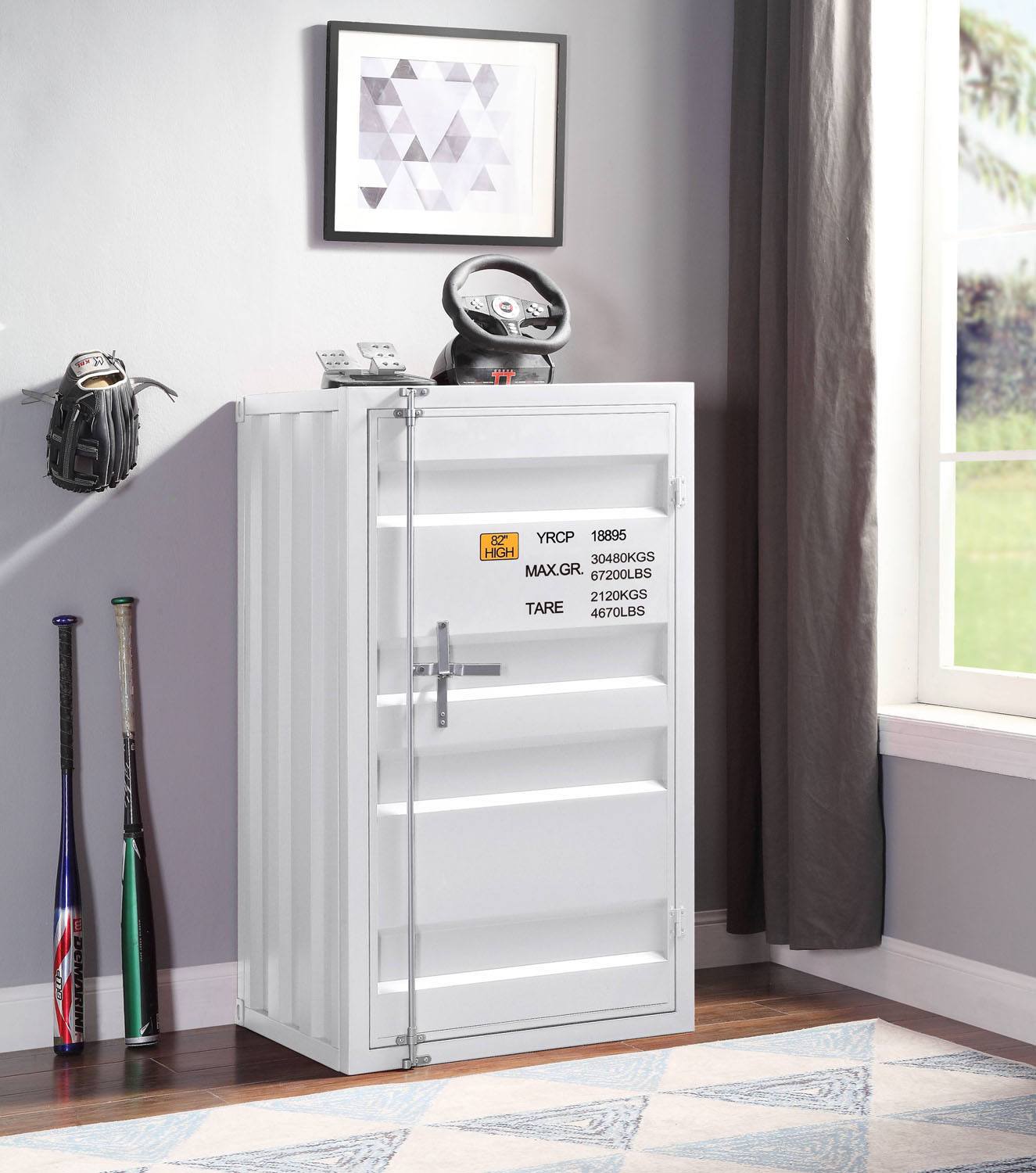 Konto Industrial Chest - White