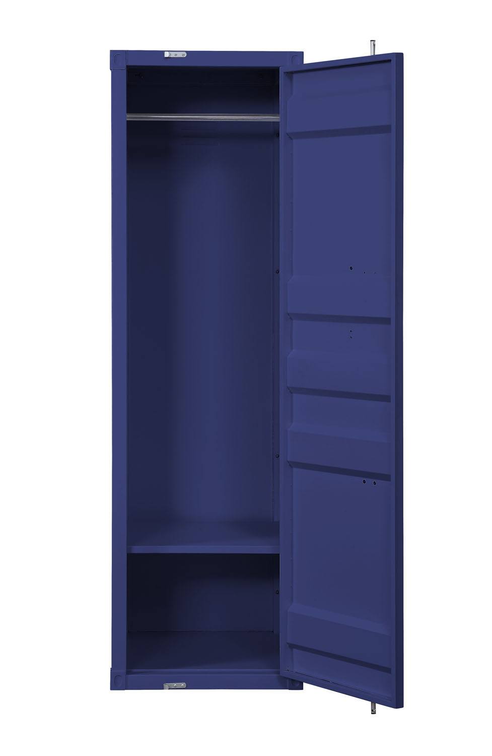 Konto Industrial Tall Wardrobe - Blue
