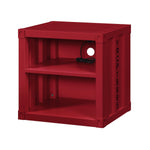 Konto Industrial Nightstand - Red