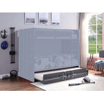 Konto Industrial Twin Trundle - Gunmetal Grey
