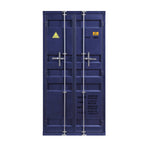 Konto I Industrial Tall Wardrobe - Blue