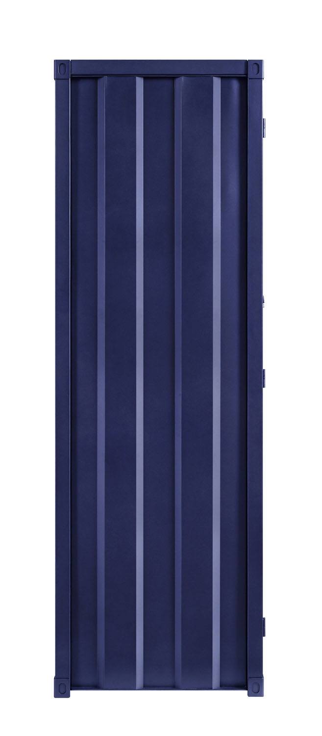 Konto I Industrial Tall Wardrobe - Blue