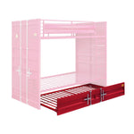 Konto Industrial Twin Trundle - Red