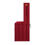 Konto Industrial Desk and Hutch - Red