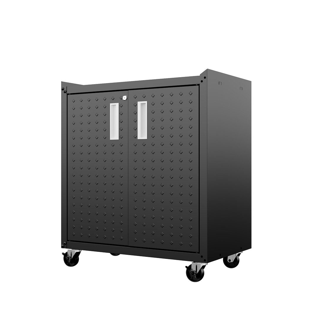 Maximus 31.5" Mobile Garage Cabinet with Shelves - Charcoal Grey