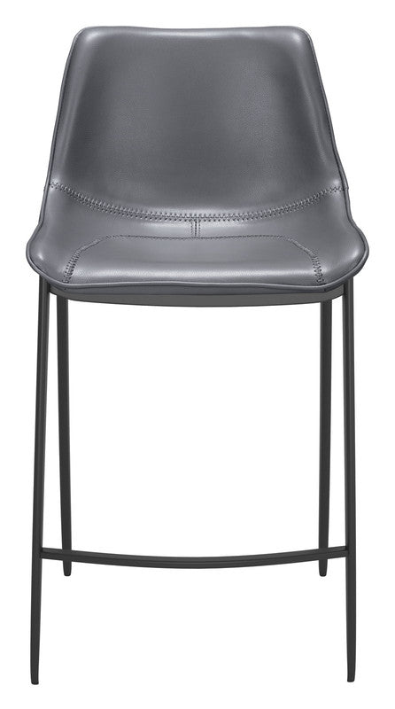 Teglberg Counter Height Stool - Dark Grey/Black - Set of 2