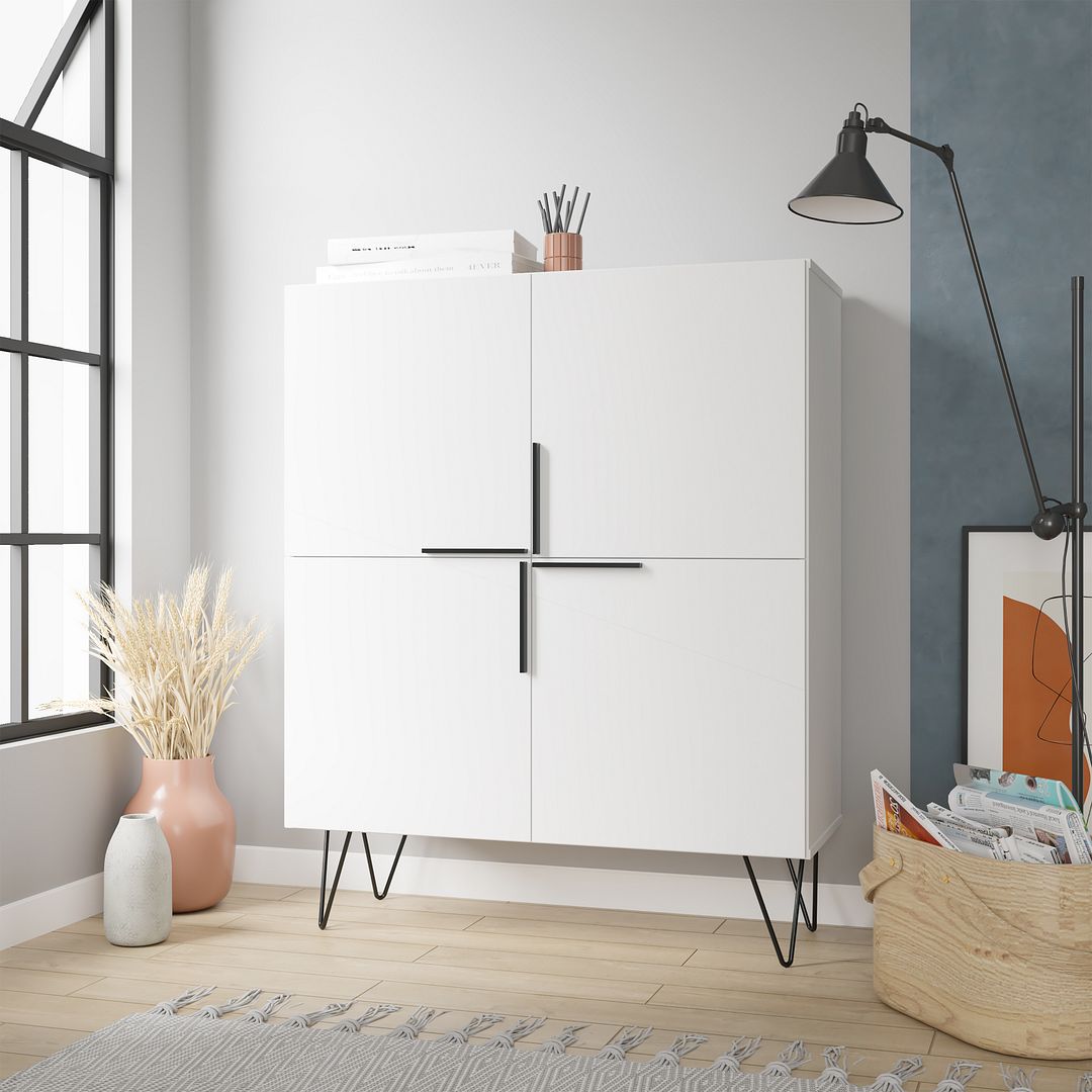Velling Low Cabinet - White