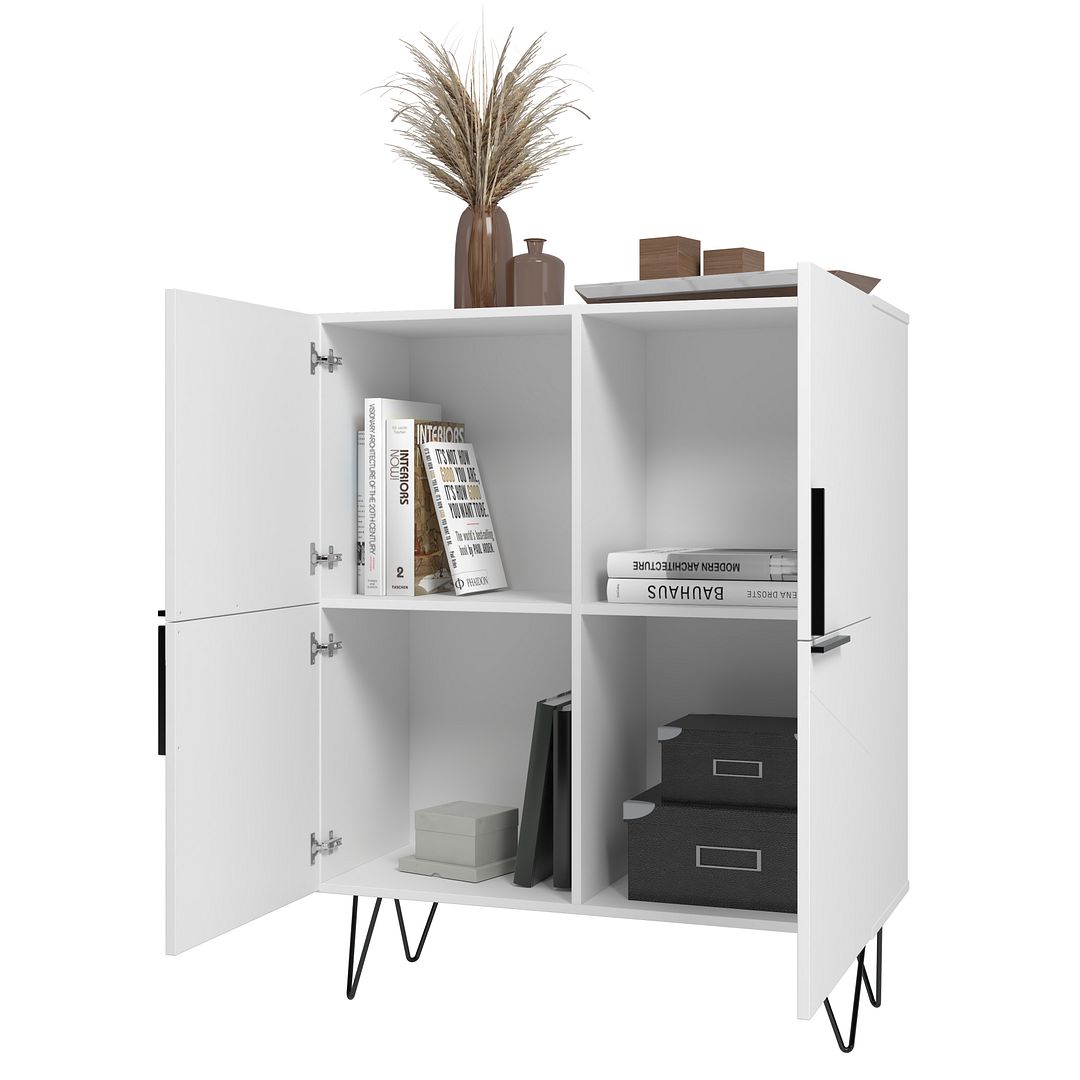 Velling Low Cabinet - White