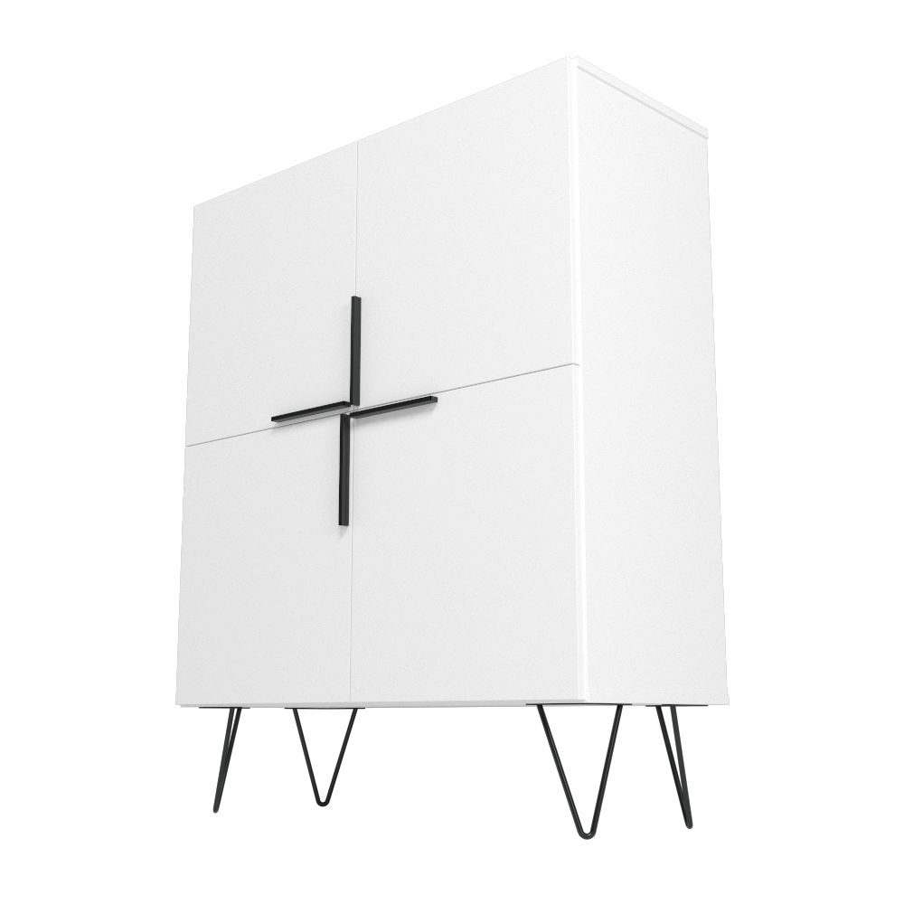 Velling Low Cabinet - White