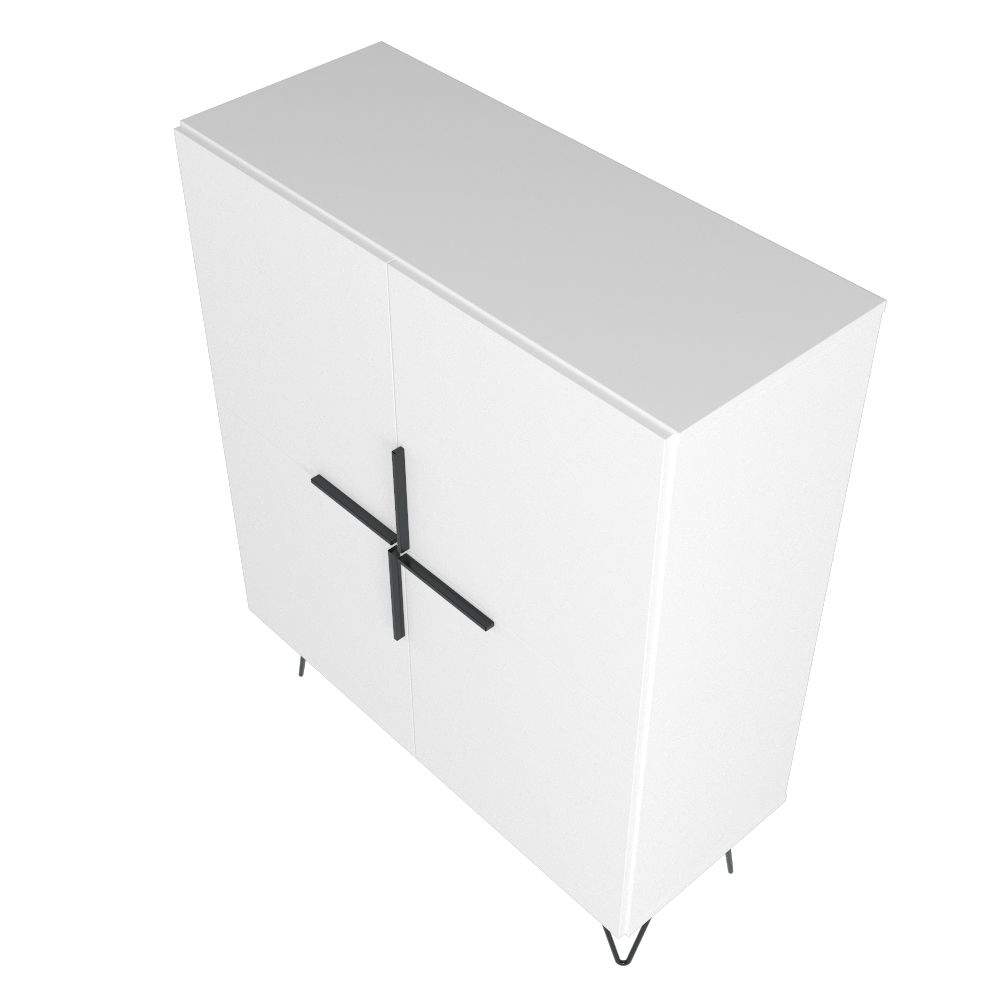 Velling Low Cabinet - White