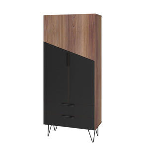 Velling Tall Cabinet - Brown/Black