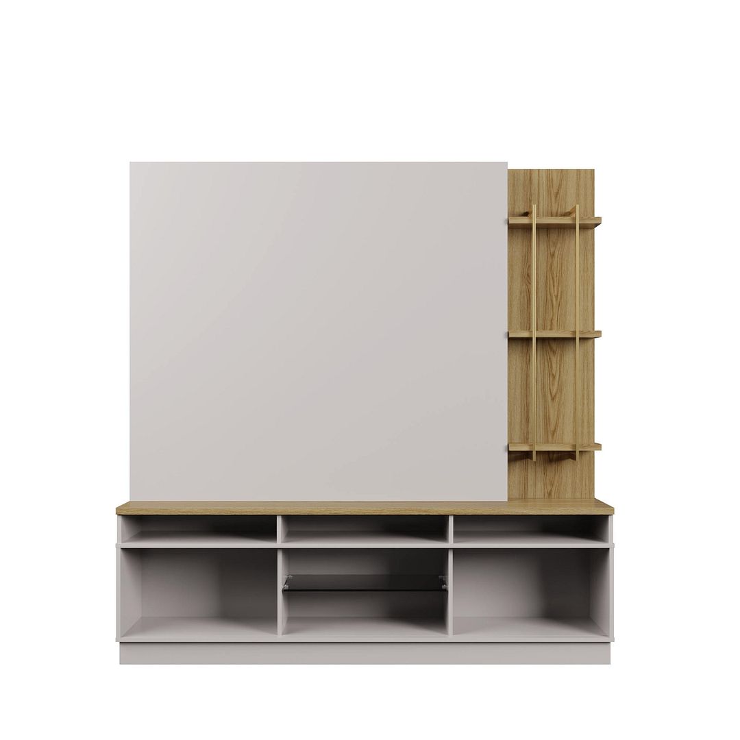 Norup 71" Entertainment Centre - Off White Gloss