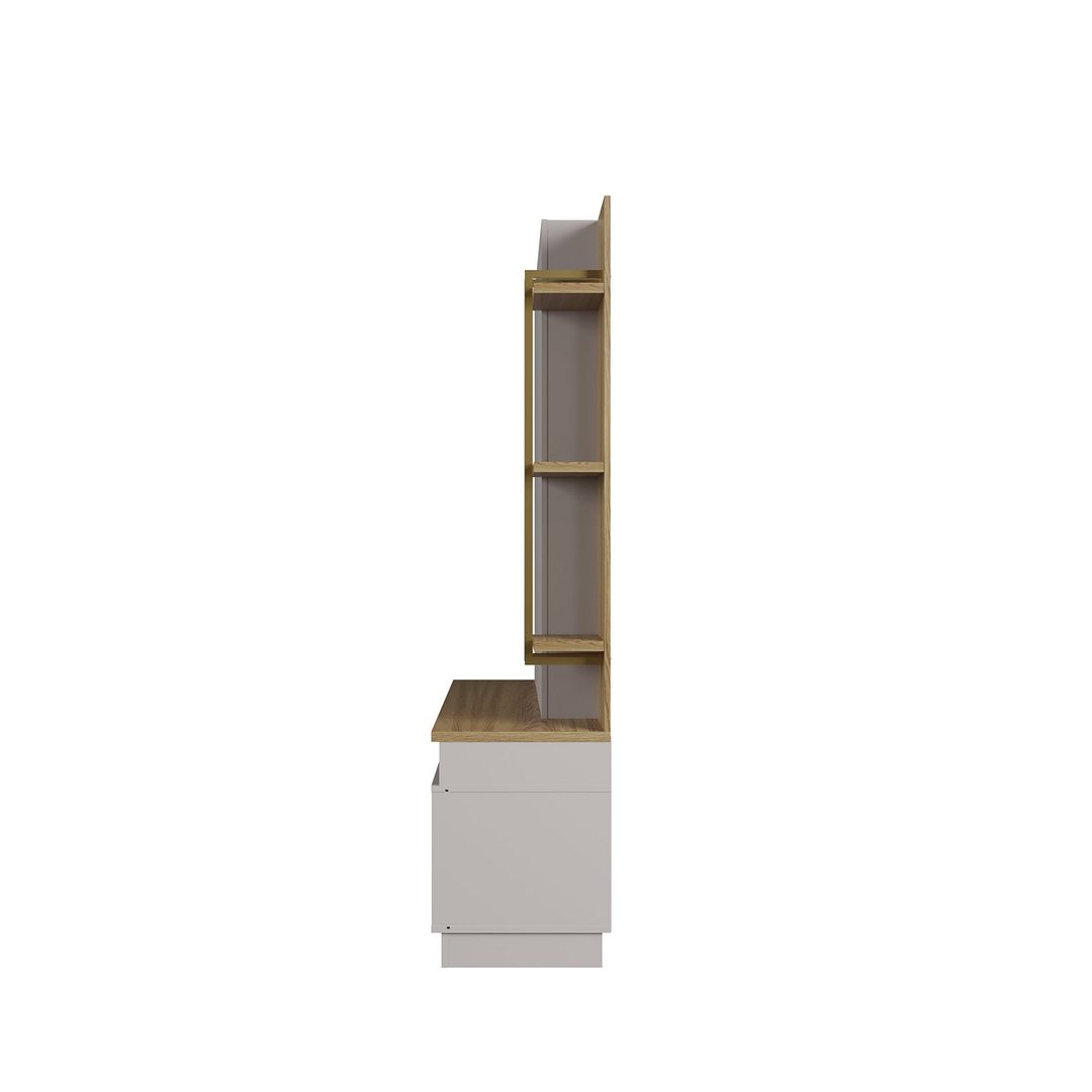 Norup 71" Entertainment Centre - Off White Gloss