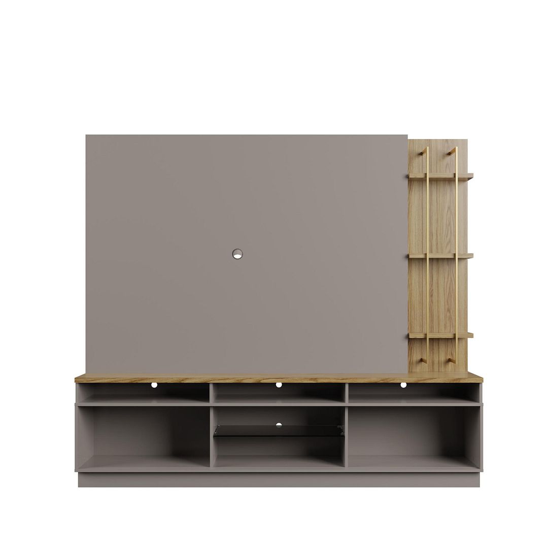 Norup 85" Entertainment Centre - Grey Gloss