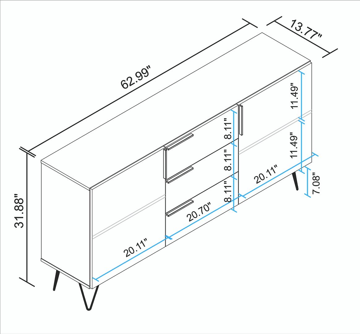 Velling 63" Sideboard - White