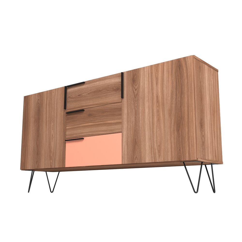 Velling 63" Sideboard - Brown/Pink