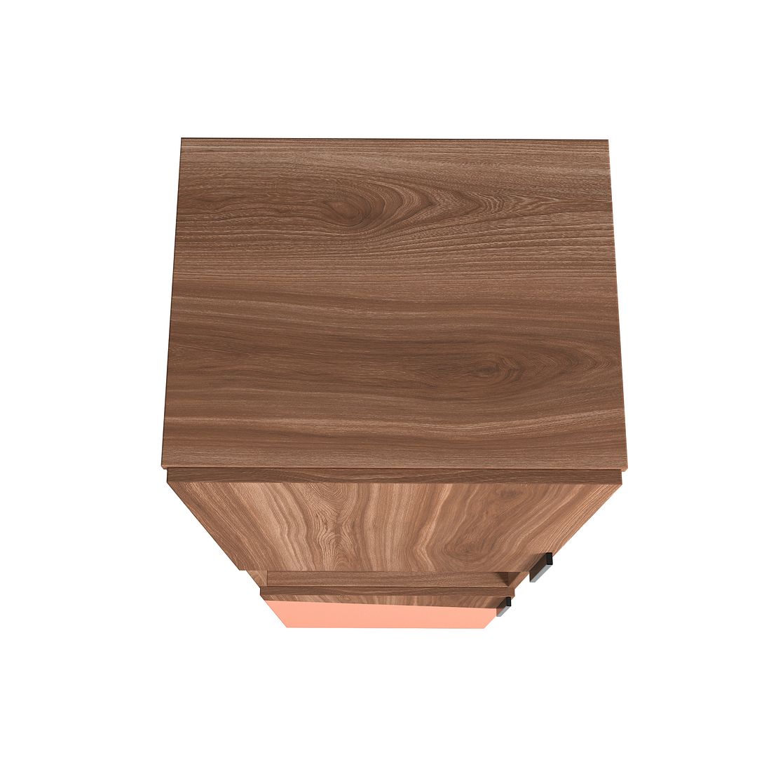 Velling Bookcase Cabinet - Brown/Pink
