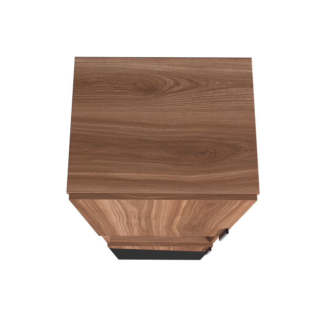 Velling Bookcase Cabinet - Brown/Black