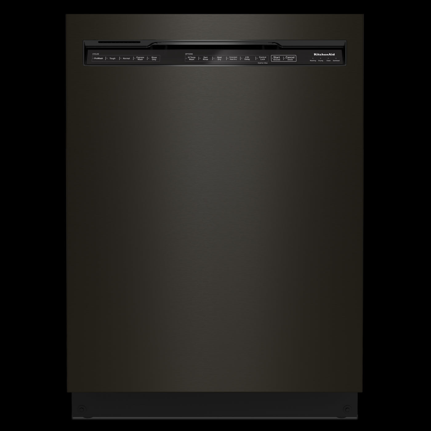 KitchenAid 24" Black Stainless with PrintShield™ Finish Dishwasher (39 dBA) - KDFE204KBS