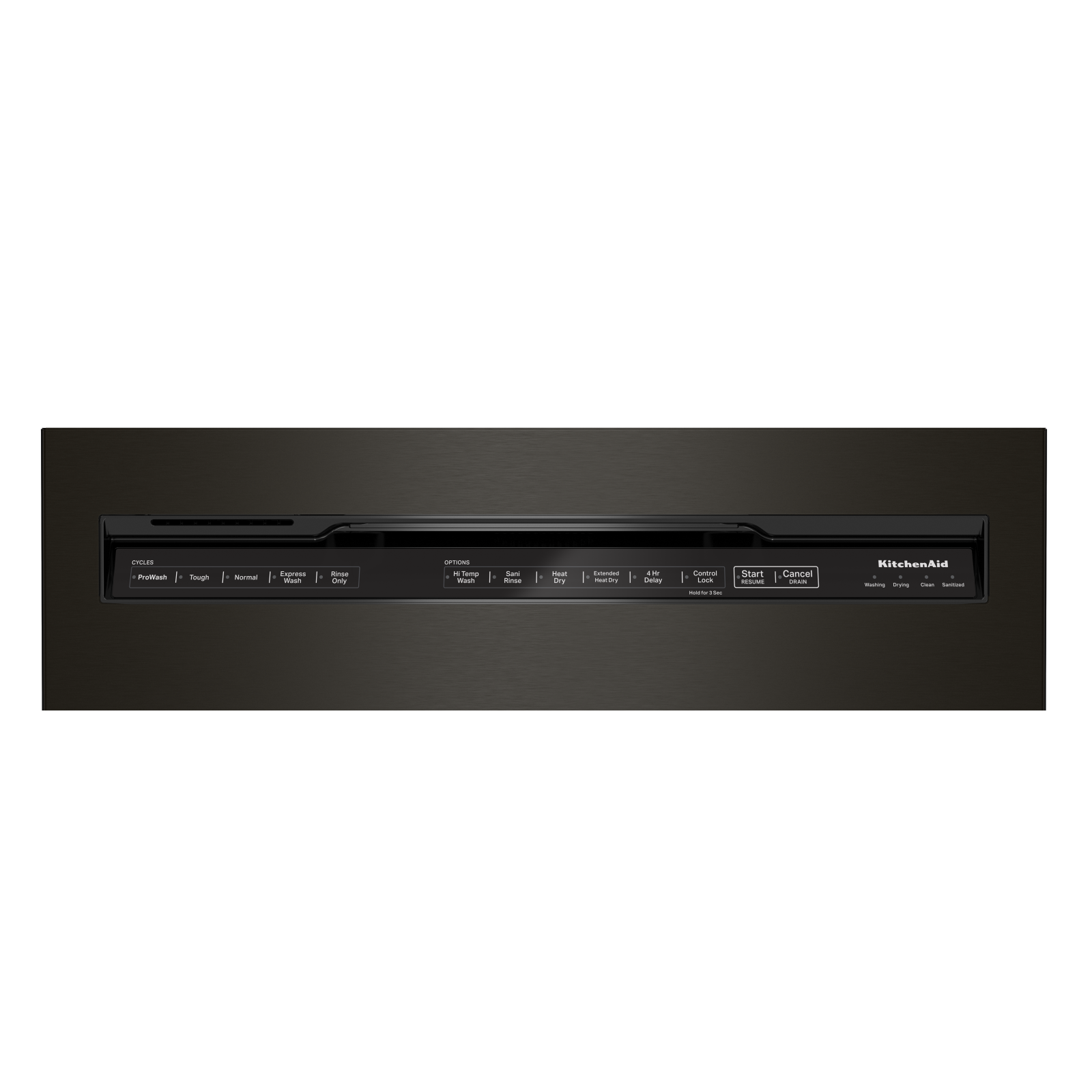 KitchenAid 24" Black Stainless with PrintShield™ Finish Dishwasher (39 dBA) - KDFE204KBS