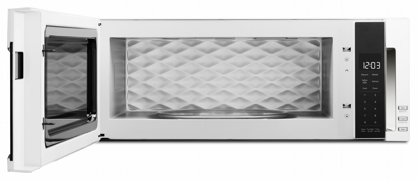 KitchenAid White Low Profile Over-the-Range Microwave and Hood Combination (1.1 Cu.Ft.) - YKMLS311HWH