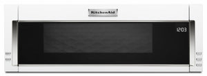 KitchenAid White Low Profile Over-the-Range Microwave and Hood Combination (1.1 Cu.Ft.) - YKMLS311HWH