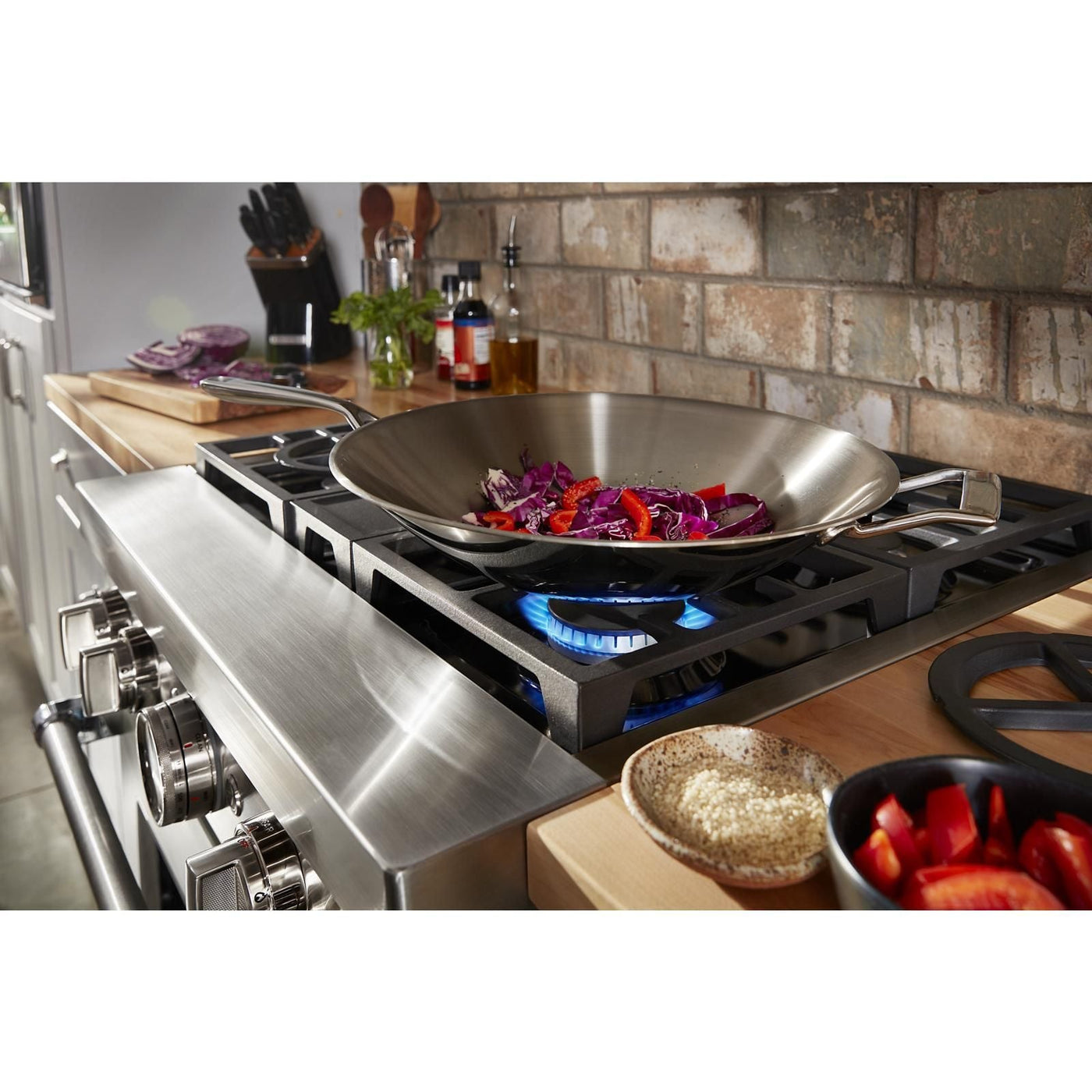 KitchenAid Matte Avocado Smart Dual Fuel Freestanding Range (4.1 Cu. Ft.) - KFDC500JAV