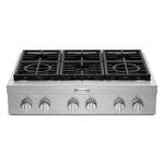 KitchenAid Stainless Steel 36" Commercial Gas Cooktop - KCGC506JSS