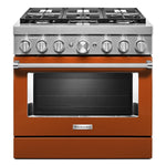 KitchenAid Scorched Orange Dual Fuel Smart Freestanding Range (5.1 Cu. Ft.) - KFDC506JSC