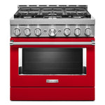 KitchenAid Passion Red Smart Freestanding Gas Range (5.1 Cu. Ft.) - KFGC506JPA
