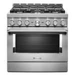 KitchenAid Stainless Steel Smart Freestanding Gas Range (5.1 Cu. Ft.) - KFGC506JSS