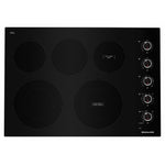 KitchenAid Black 30" Electric Cooktop - KCES550HBL